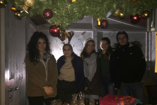 Leitbild-AG auf dem Weihnachtsmarkt