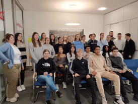 Sparkassenbesuch der 9c